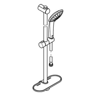 Grohe Brausegarnitur Euphoria 110 Mono 27266_1 600 mm 21,7l Seifenschale, Farbe chrom Bild 4