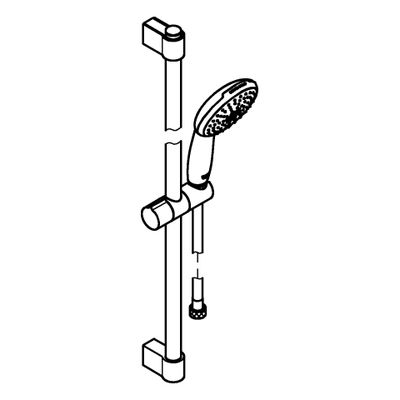 Grohe Brausegarnitur Tempesta 110 600 mm, 2-strahlig, Farbe chrom Bild 4
