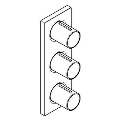 Grohe Unterputzventil Grohtherm F 3-fach FMS, für Einbaubox, 210 x 70 x 51 mm, Farbe chrom Bild 4