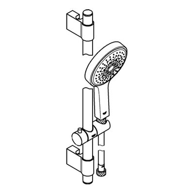 Grohe Brausestangenset Power&Soul C 130 600 mm 4+ Strahlarten, Farbe silberfarben Bild 4