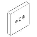 Grohe Ausgleichsscheibe für Euphoria Cube Duschsysteme, 52 x 52 x 8 mm, Farbe silberfarben Bild 3
