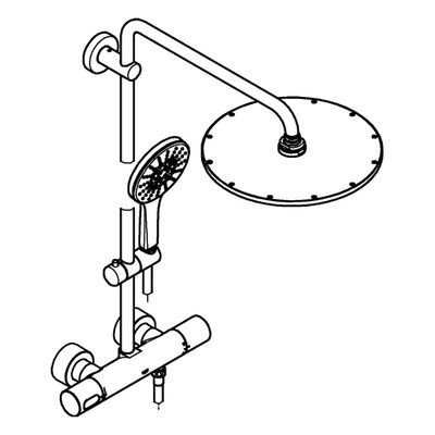 Grohe Duschsystem Rainshower SmartActive 310 27968_1 Thermostat, 1118 x 317 x 472 mm, Farbe chrom Bild 4