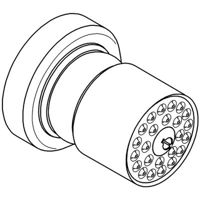 Grohe Seitenbrause Relexa 50 DN 15 SpeedClean, 84 x 102 x 87 mm, Farbe chrom Bild 4