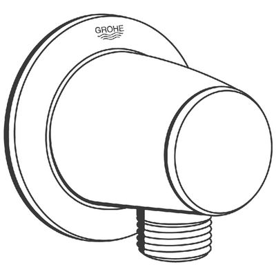 Grohe Wandanschlussbogen Movario eigensicher, DN 15, Farbe chrom Bild 4