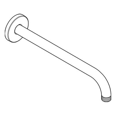 Grohe Brausearm Rainshower modern DN 15 Ausladung 282 mm, 286 x 286 mm, Farbe chrom Bild 4