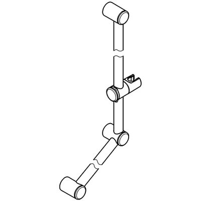 Grohe Brausestange Relexa 900 mm, mit Griff, 148 mm, Farbe chrom Bild 4