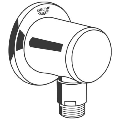 Grohe Wandanschlussbogen Relexa eigensicher, DN 15, Farbe silberfarben Bild 4