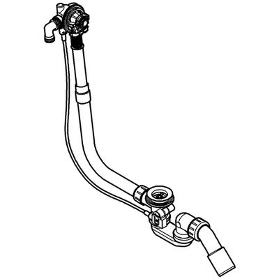 Grohe Wannenfüll-/Ab-/Überlaufgarnitur Talentofill 28990 Unterbau Normalwannen, Farbe chrom Bild 4