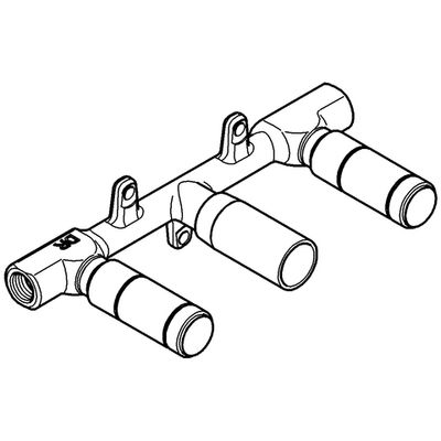 Grohe Unterputz-Einbaukörper, für 3-Loch-WT-Batterie Wandeinbau Bild 4