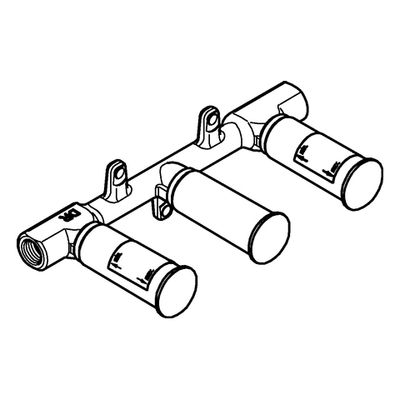 Grohe Unterputz-Einbaukörper 29025_2, für 3-Loch WT-Wandbatterien DIN 18534:2017 Bild 4