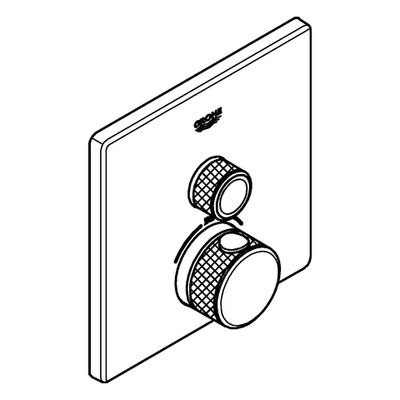 Grohe eckig, 1 Verbraucher, 150 x 175 x 43 mm, Farbe chrom Bild 4