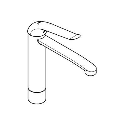 Grohe EH-WT-Batt. Euröco Special mittelhoch, mit 4 cm Sockel, Farbe chrom Bild 4