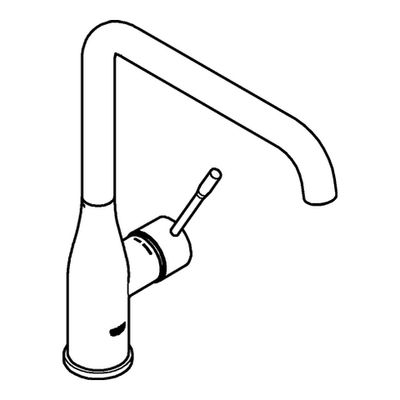 Grohe EH-Spültischbatterie Essence hoher Auslauf, Farbe silberfarben Bild 4