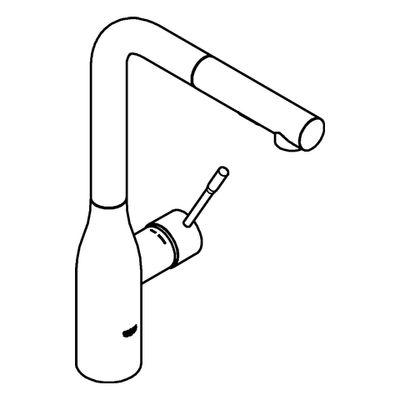 Grohe EH-Spültischbatterie Essence 30270 herausziehbare Spülbrause, Farbe silberfarben Bild 4