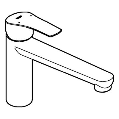 Grohe EH-SPT-Batterie Eurosmart 30463 mittelhoher Auslauf, Farbe supersteel Bild 4