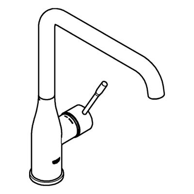 Grohe EH-Spültischbatterie Essence 30505 schwenkbarer Rohrauslauf, Farbe phantom black Bild 4