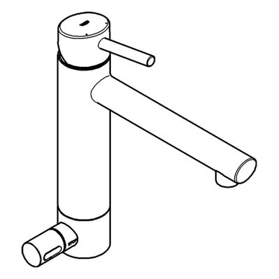 Grohe EH-SPT-Batterie Concetto 31209_1 mittelhoher Auslauf Absperrventil, 86 mm, Farbe chrom Bild 4