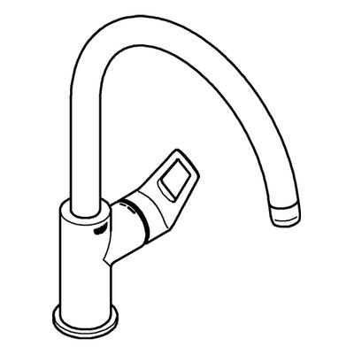 Grohe Einhand-Spültischbatterie BauLoop 31368_1 hoher Auslauf, Farbe chrom Bild 4