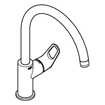 Grohe Einhand-Spültischbatterie BauFlow 31538_1 hoher Auslauf, Farbe chrom Bild 4
