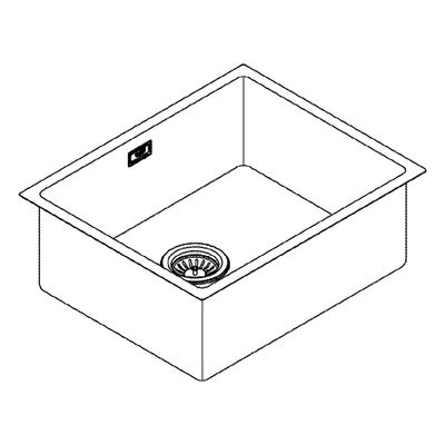 Grohe Unterbau-Edelstahlspüle K700 31574_1 1 Becken, 200 x 450 mm Bild 4