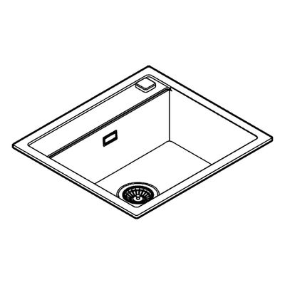 Grohe Kompositspüle K700 31651 1 Becken, 200 x 585 x 510 mm, Farbe granit schwarz Bild 4