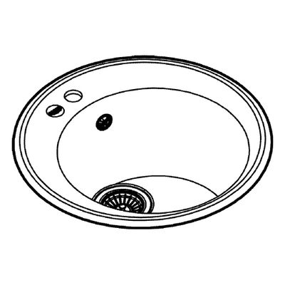 Grohe Kompositspüle K200 31656 1 Becken rund Durchmesser 510 mm, 585 mm, Farbe granit grau Bild 4