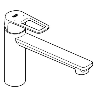 Grohe EH-Spültischbatterie BauLoop mittelhoher Auslauf, Farbe chrom Bild 4