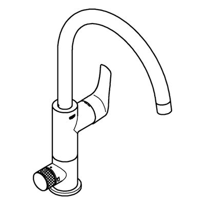 Grohe EH-SPT-Batterie Blue Pure Eurosmart C-Auslauf, 70 mm, Farbe chrom Bild 4