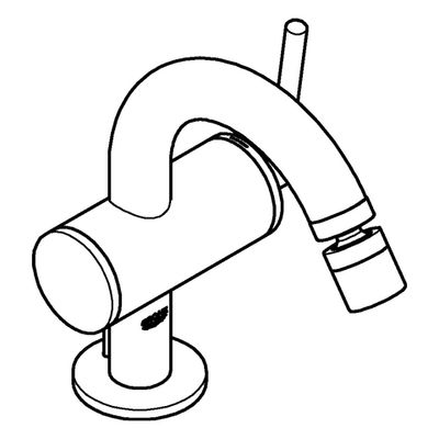 Grohe Einhand-Bidetbatterie Atrio 32108_3 M-Size, 200 mm, Farbe chrom Bild 4