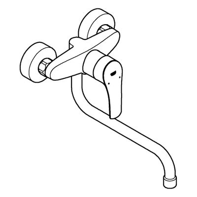 Grohe Einhand-Spültischbatterie Eurosmart, für, 276 mm, Farbe chrom Bild 4
