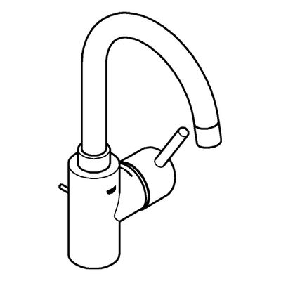 Grohe EH-Waschtischbatterie Concetto 32629_2 L-Size Bogenauslauf, Farbe chrom Bild 4