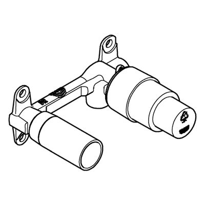Grohe Unterputzkörper, für WT-EHM 2-Loch Wandmontage Bild 4