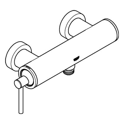 Grohe Einhand-Brausebatterie Atrio 32650_3 Wandmontage, 160 x 195 mm, Farbe supersteel Bild 4