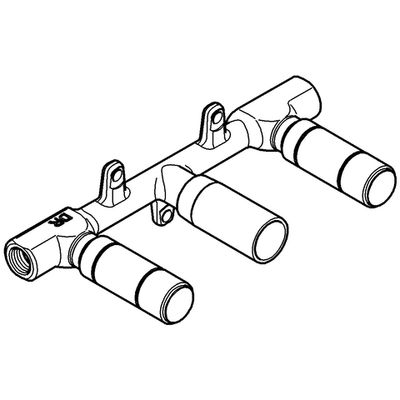 Grohe UP-Einbaukörper, für 3-Loch-WT-Batterien Wandmontage Bild 4