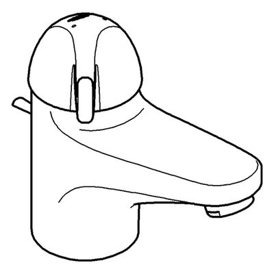 Grohe Sicherheitsmisch-WT-Batt. Euröco Special Zugst.-Ablaufgrt, Farbe chrom Bild 4