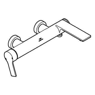 Grohe EH-Wannenbatterie Allure 32826_1 Wandmontage warm sunset gebürstet, Farbe warm sunset Bild 4