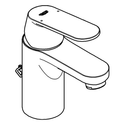 Grohe EH-Waschtischbatterie Eurosmart C 32827 EcoJoy versenkb. Kette, DN 15, Farbe chrom Bild 4