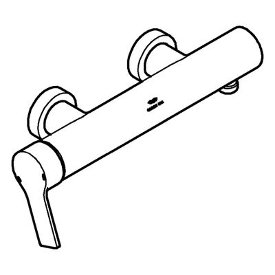 Grohe EH-Brausebatterie Allure 32846_1 Wandmontage, Farbe chrom Bild 4
