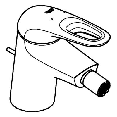 Grohe Einhand-Bidetbatterie Eurostyle 33565_3 moon white /, 73 mm, Farbe chrom Bild 4