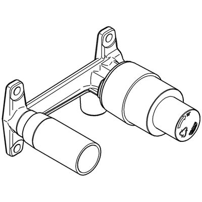 Grohe UP-Einbaukörper Allure, für Zweiloch-Waschtischwandbatterie Bild 5