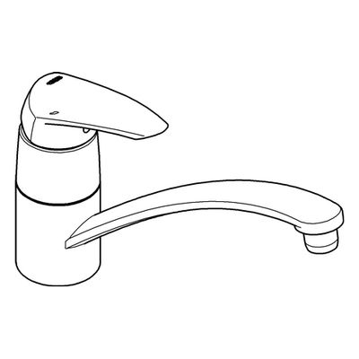 Grohe EH-SPT-Batterie Eurodisc 33770_1 DN 15 Schwenkauslauf, 65 mm, Farbe chrom Bild 4