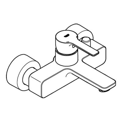 Grohe EH-Wannenbatterie Lineare 33849_1 Wandmontage, 150 x 220 mm, Farbe supersteel Bild 4