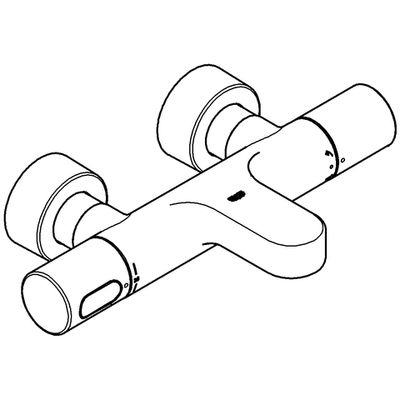 Grohe THM-Wannenbatt. Grohtherm 3000 C Aufputz-Montage, 100 x 200 mm, Farbe silberfarben Bild 4