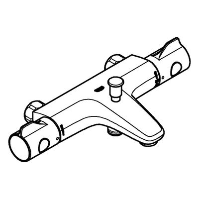 Grohe THM-Wannenbatterie Grohtherm 800, ohne Anschlüsse, Farbe chrom Bild 4