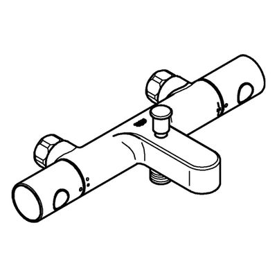 Grohe THM-Wannenbatterie Grohtherm 800 C 34770, ohne Anschlüsse, Farbe chrom Bild 4