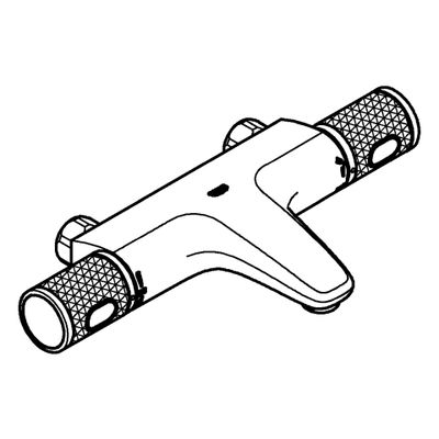 Grohe THM-Wannenbatterie Grohtherm 1000 Performance, ohne Anschlüsse, Farbe chrom Bild 4