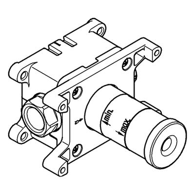 Grohe Einbaubox Grohtherm F, für Brauseanschlussbogen Bild 3
