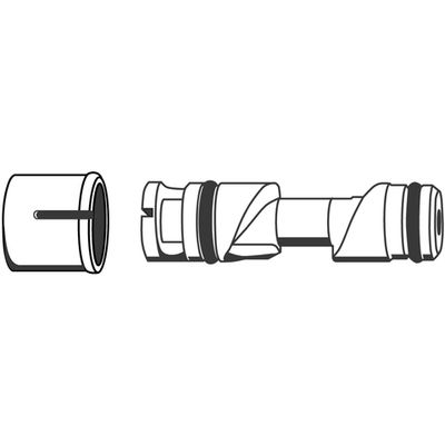 Grohe Verdeckte Mischeinrichtung, für Europlus E und Eurodisc SE, Farbe silberfarben Bild 2