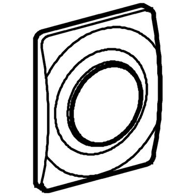 Grohe Abdeckplatte DAL Surf verchromt für Unterputz-Urinal-Druckspüler, 144 x 116 x 35 mm, Farbe chrom Bild 4