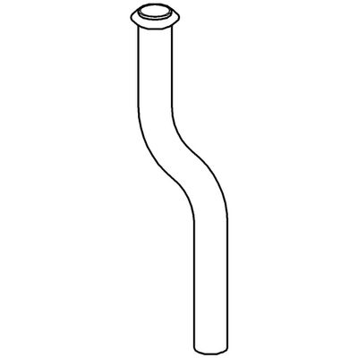 Grohe Spülrohr 200 mm lang 30 mm gekröpft für Druckspüler 577, 03.04.3410 Bild 3